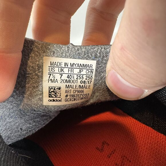 Adidas Men's Nemeziz 17.4 FXG CP9006 Black Solar Red Soccer Cleats Size 7.5 US - Picture 8 of 8